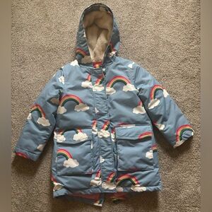 Girls Boden Rainbow Coat